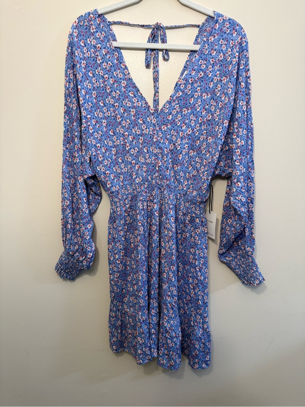 Japna Blue Floral Mini Dress